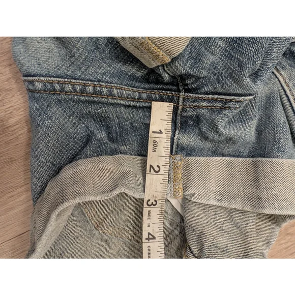 Vintage Y2K Charlotte Russe Denim Shorties Size 2 Blue Jean Micro Shorts - Picture 6 of 6